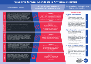Prevenir la tortura: Agenda de la APT para el cambio