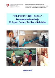 EL PRECIO DEL AGUA - Programme Solidarité Eau