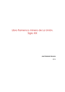 Libro flamenco minero de La Unión. Siglo XIX