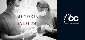Memoria 2012 - Clínica Dr. Calatayud