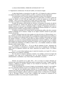 LA BAJA EDAD MEDIA. CRISIS DE LOS SIGLOS XIV Y XV 5.1