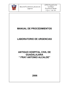manual de procedimientos - Hospital Civil de Guadalajara