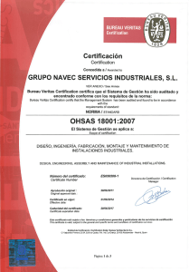 Page 1 EUREAUVERITAS ertification Certificación Certification