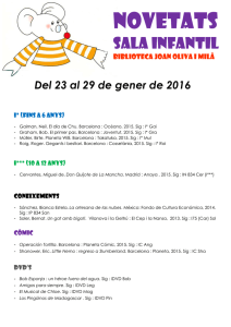 23-29 gener infantil 2016 - Ajuntament de Vilanova i la Geltrú