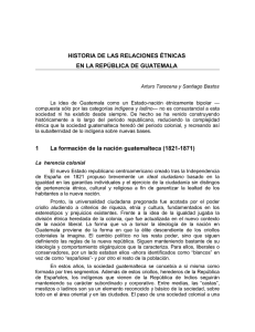 Historia de las relaciones étnicas en la República de Guatemala