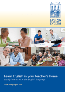 Learn English in your teacher`s home