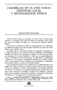 Cuadrillas - Reis - Revista Española de Investigaciones Sociológicas