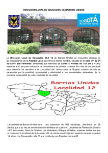 DIRECCIÓN LOCAL DE EDUCACIÓN DE BARRIOS UNIDOS La