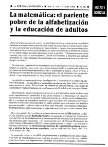 el pariente pobre de la alfabetización y la educación de adultos