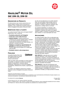 havoline® premium con deposit shield™ sae 10w30