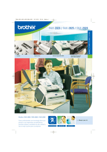 Catálogo BROTHER Fax-2920 - Grupo
