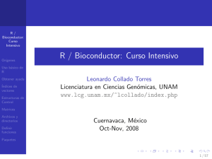 R / Bioconductor: Curso Intensivo