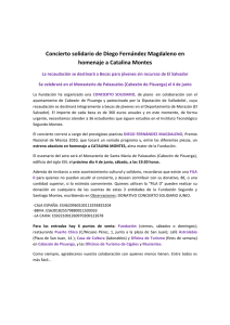 Concierto solidario de Diego Fernández Magdaleno en homenaje a