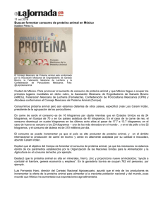 Buscan fomentar consumo de proteína animal en México