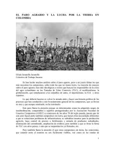 el paro agrario y la lucha por la tierra en colombia