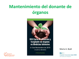 Mantenimiento del donante de órganos