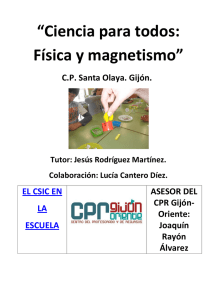 CSIC Física y magnetismo CP Santa Olaya Gijón