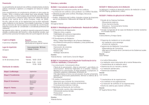 Presentación Estructura y contenidos BLOQUE I: Acercamiento al