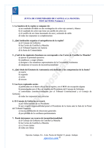 1 JUNTA DE COMUNIDADES DE CASTILLA LA MANCHA TEST del