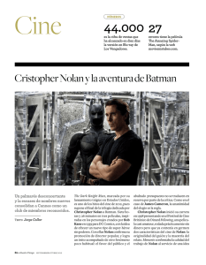 Cristopher Nolan y la aventura de Batman