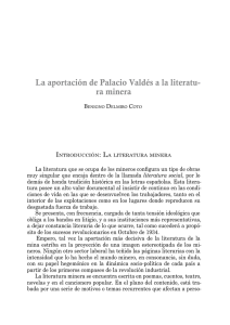 La aportación de Palacio Valdés a la literatura minera