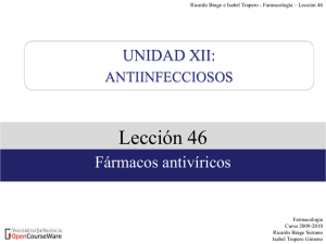 lección 46. fármacos antivíricos. - OCW-UV