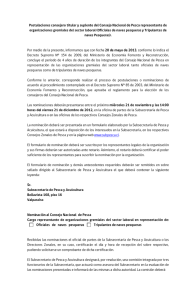 Postulaciones consejero titular y suplente del Consejo