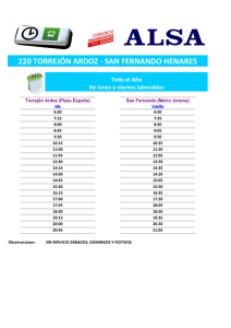 220 TORREJÓN ARDOZ - SAN FERNANDO HENARES