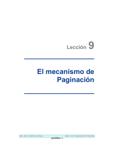 El mecanismo de Paginación - Universidad José Carlos Mariátegui