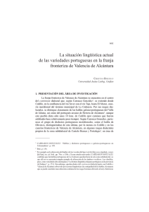 La situación lingüística actual de las variedades portuguesas en la