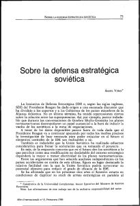 Sobre la defensa estrategica sovietica