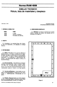 Normas para Dibujo Tecnico