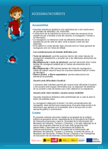 Page 1 ACCESSIBILITAT/CRÈDITS Accessibilitat • Aquesta