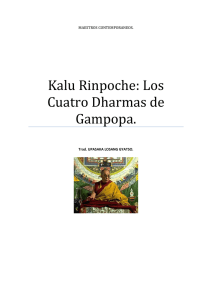 Kalu Rinpoche: Los Cuatro Dharmas de Gampopa.