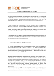 Report on the Catalunya Banc sale procedure