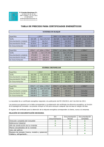 Tarifas RGM 2 - Grandes Mansiones