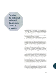 Cuadros del potencial industrial de América Latina y el