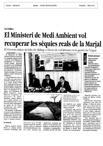 El Ministeri de Medi Ambient vol