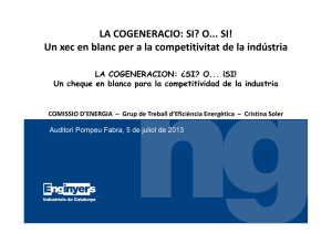 Ponència Cristina Soler, GTEE - Col·legi d`Enginyers Industrials de