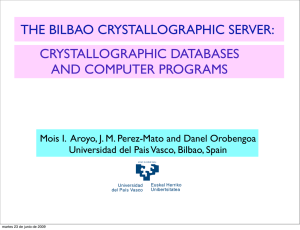 BCS Databases - Bilbao Crystallographic Server