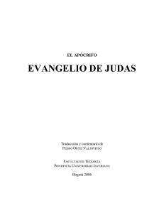 el apócrifo evangelio de judas - Pontificia Universidad Javeriana
