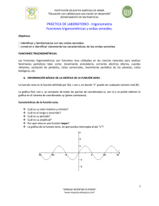 PRÁCTICA DE LABORATORIO - trigonometría Funciones