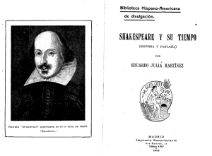 Shakespeare y su tiempo: historia y fantasía