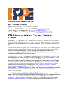 IPPE Ofrece a los Asistentes Programas Educativos Gratuitos