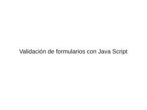 Validación de formularios con JavaScript y