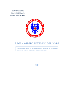 reglamento interno del hmn - Hospital Militar del Norte