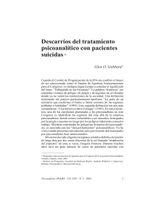 Descarríos del tratamiento psicoanalítico con pacientes - No