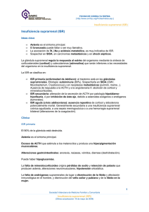 Insuficiencia suprarrenal (ISR) - Sociedad Valenciana de Medicina