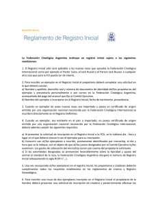 La Federación Cinológica Argentina instituye un registro inicial