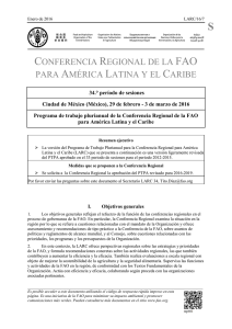 conferencia regional de la fao para américa latina y el caribe